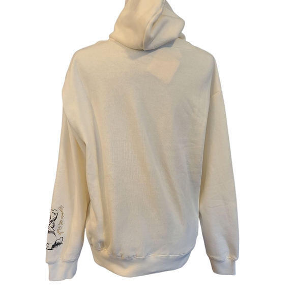 DISNEY Hoodie Sweatshirt Christopher Robin Pooh And Friends Cream Women's Sz Med - Picture 3 of 12